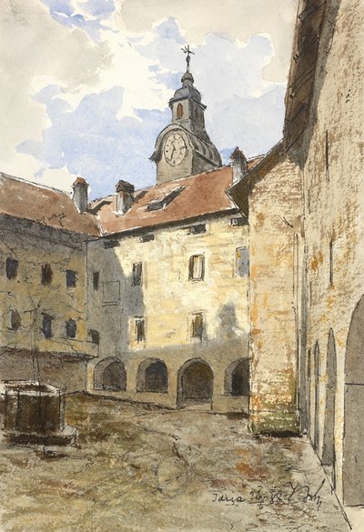 Idrija - patio del castillo II de Ladislav Benesch